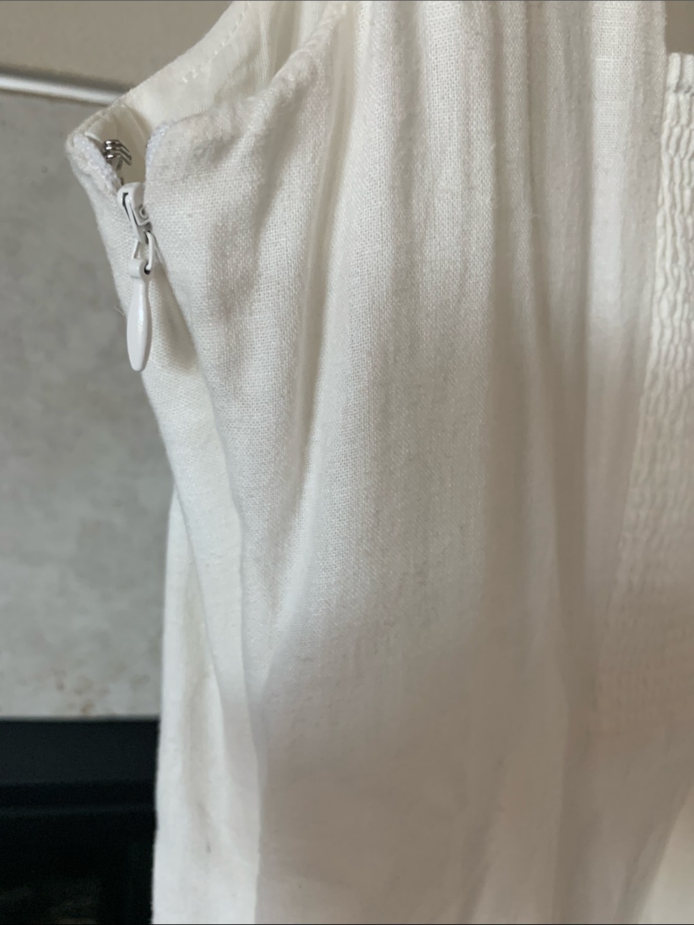 NWOT Gap Lined Linen Blend Square-Neck Maxi Dress in Creamy White Size S - Picture 6 of 6
